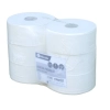 Trójwarstwowy papier toaletowy z celulozy Merida Premium śr. 23 cm – papier toaletowy w standardowej rolce, 200 m – perforacja i odcinki papieru